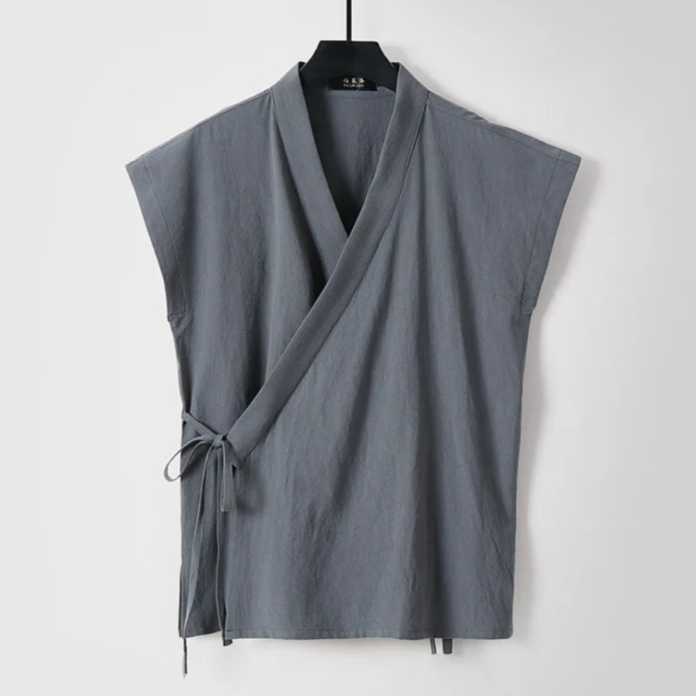 Men'S Kimono Accessories - Chinese Men's Cotton Linen Tank Tops