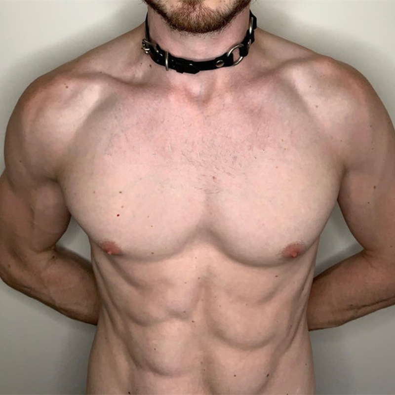 Stylish Synthetic Leather Chok - огляд і ціна Men Accessories Neck Chain